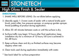 STONETECH High-Gloss Finish and Sealer, 1 Quart / 32oz (946ml) Bottle