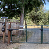 GC Ghost Controls TSS1XP Solar Automatic Gate Opener Kit for Swing Gates Up to 20 Feet, Heavy-Duty Single-Gate System