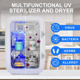 18L Baby Bottle Sterilizer and Dryer with UV Light, 360-Degree Sanitizing Box for Newborn Feeding Bottles, BPA-Free, Clinically Proven to Kill Up to 99.9% of Bacteria and Viruses