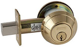 Schlage B662P 605 C123 B600 Series Deadbolt, Grade 1 Double-Cylinder Function with C Keyway and Bright Brass Finish