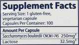 Florastor Probiotic Capsules, 250mg, 100 Count, Pack of 2