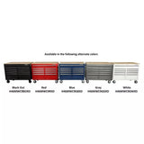 Husky 9-Drawer Mobile Workbench with 46 in. W x 24 in. D Gloss Black Deep Tool Chest