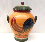 Tuscan Sunshine Country Rooster Hand-Painted Canister Set