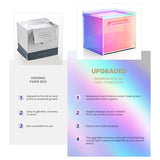 Rainbow Acrylic Facial Towel Organizer with Drawer, Wall-Mounted Storage Box Compatible with Clean Skin Club Clean Towel XL, Towels Not Included