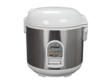 White Oyama 5-Cup All-Stainless-Steel Rice Cooker, Steamer and Warmer