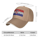 Croatia Flag Baseball Cap with Polygon Effect, Adjustable Unisex Trucker Hat for Women & Men