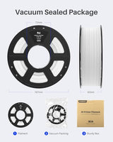 ELEGOO 4KG PLA Filament Bundle with 4pcs 1kg Spools, 1.75mm 3D Printer Filament with +/- 0.02mm Dimensional Accuracy for Most FDM Printers, Black White Dark Blue True Red