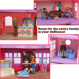 Sweet Lil Family Dollhouse People, Set of 9 Figures Featuring Grandpa, Grandma, Mom, Dad, Sister, Brother, Toddler, Twin Boy and Girl