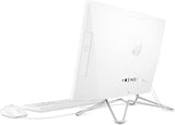 HP 22 All-in-One Desktop in Snow White, Featuring AMD Athlon Silver 3050U, Radeon Graphics, 4 GB RAM, 256 GB SSD, and Windows 11 Home (22-dd0210)