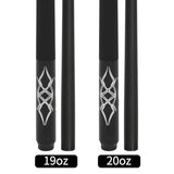 58-Inch Fiberglass and Graphite Composite Billiard Pool Cue Stick, Available in 18oz, 19oz, 20oz or 21oz Weights