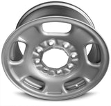 17-Inch x 7.5-Inch 8-Lug Steel Wheel for Sierra and Silverado 2500/3500, 8-180 Fitment