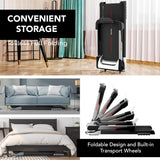 Ovicx Foldable Electric Treadmill for Home with Lightweight Compact Design, Portable Fold-Up Frame, and Space-Saving Profile for Apartments