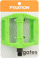 Fyxation Gates Green PC Bicycle Pedals