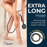 HammerHead Showers Oil Rubbed Bronze Handheld Shower Head with 6ft Hose, Brass Holder, Adjustable Bracket, Detachable Wand, and 1.75 GPM Low-Flow Water Saving Design