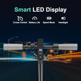 Foldable Adult Electric Scooter with APP Control, 19/25 Mph Max Speed and 21/25/35 Miles Range, 350/500/600W Motor, 8.5/10 Inflatable Tires, UL 2272 Certified