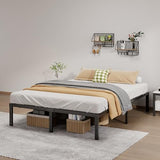 14-Inch Full Platform Bed Frame, Heavy-Duty Metal Mattress Foundation with Underbed Storage, No Box Spring Required, Easy Assembly and Noise-Free Support