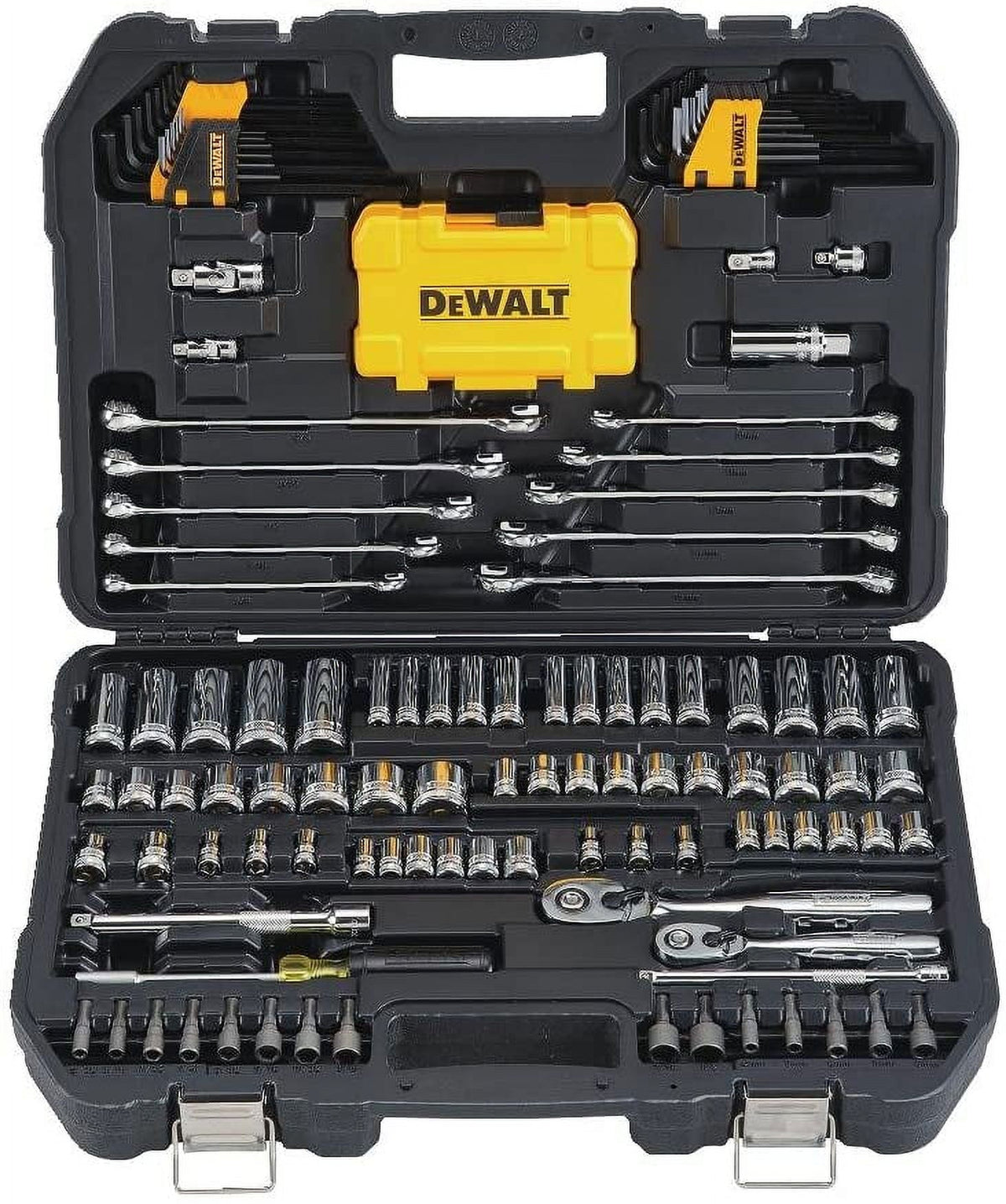 DEWALT DWMT73802 Mechanics Tool and Socket Set with 142 Pieces, Metric