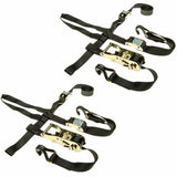 Rage Powersports 2-Pack ATV and UTV Wheel-Anchor Bonnet Ratcheting Tie-Down Straps