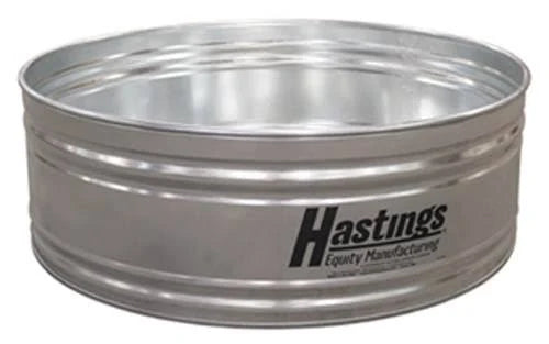 Hastings 180-Gallon Round Stock Tank Crafted from 20GA Steel, 4 x 2