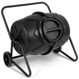Costway 50-Gallon Wheeled Compost Tumbler for Garden Waste