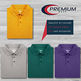 Premium Wear Boys Moisture-Wicking Polo T-Shirts