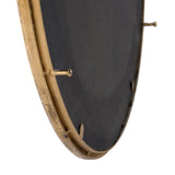 Modern Round Wall-Mounted Mirror Decor by CC Home Furnishings, 28.25, Gold Framed Style