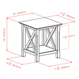 Cappuccino Xola Console Table by Winsome, Designed with 2 Drawers