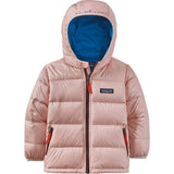 Patagonia Baby Hi-Loft Down Sweater Hoody in Seafan Pink, 18M