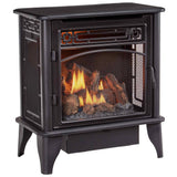 Procom PCNSD25RTA 3-Sided Dual-Fuel Gas Stove with Remote Control, Black, 23,000 BTU
