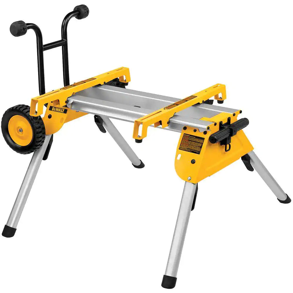 DEWALT Heavy-Duty Rolling Table Saw Stand, 33 lbs., with Quick-Connect Brackets and 200-lb. Capacity