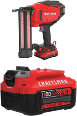 CRAFTSMAN V20 Cordless Brad Nailer Kit with 18GA Nail Capacity, CMCN618C1