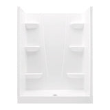 Aquatic 6034CS-AW A2 White Shower Stall, 34 in. x 60 in. x 76 in.