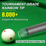 58-Inch Fiberglass and Graphite Composite Billiard Pool Cue Stick, Available in 18oz, 19oz, 20oz or 21oz Weights