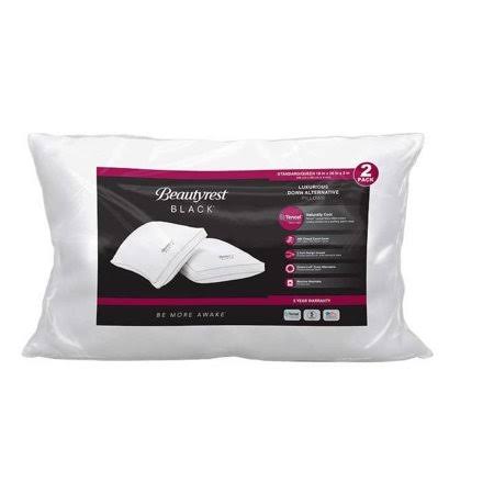 Beautyrest Black Queen-Size Pillows, 2-Pack