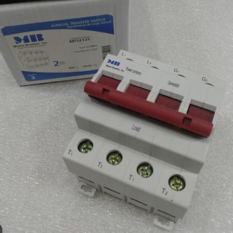 MTS2125 Manual Transfer Switch with 2-Pole Configuration, 125A and 240V MAX