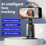 X XBEN Smart Face-Tracking Phone Tripod with 360° Rotation, Auto Body and Face Tracking Mount for Live Streaming, Vlogging and Video Shooting, White
