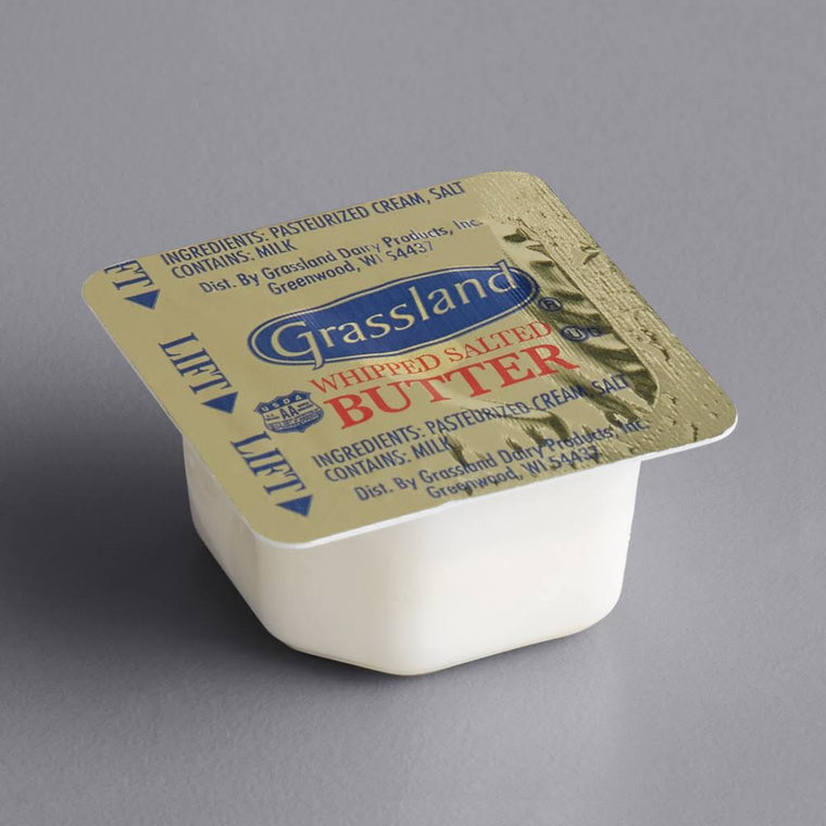 Grassland Whipped Salted Butter Portion Cups, 5 Gram, 720 per Case