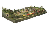 Woodland Scenics HO River Pass Layout Kit for Model Railroad Scenery