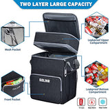 72-Can Rolling Soft Cooler with Wheels and Handle, Leakproof Insulated Collapsible Bag for Beach, Camping, Patio and Travel