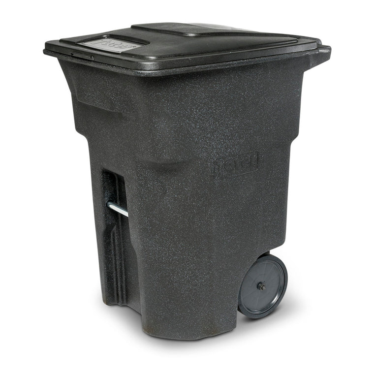 Toter 96 Gallon Rolling Trash Can with Smooth Wheels and Secure Lid