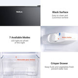 Tacklife 3.1 Cu. Ft. Mini Fridge with Freezer, Two-Door Compact Refrigerator featuring Low-Noise, Energy-Saving Operation and Interior LED