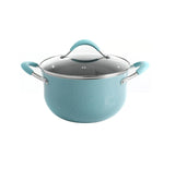 The Pioneer Woman Frontier Speckle 24-Piece Cookware Combo Set in Turquoise