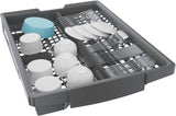 Bosch 800 Series Built-In Dishwasher with Top Controls, 18-Inch, Smart Features, 3rd Rack and 44 dBA, Custom Panel Ready