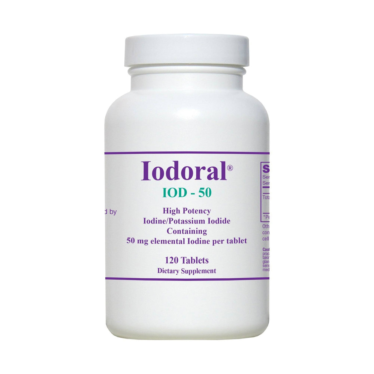 Optimox Iodoral 50 Dietary Supplement, 120 Tablets