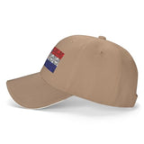 Croatia Flag Baseball Cap with Polygon Effect, Adjustable Unisex Trucker Hat for Women & Men