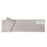 SAUNASOFA 2-Seater Sauna Mat and Pillow Set, Heat-Resistant Seat Cushion Kit for Infrared and Finnish Saunas, Gray