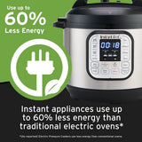 Instant Pot Duo 7-in-1 Electric Pressure Cooker, 6 Qt., with Easy-Release Steam Switch