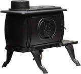 US Stove US1269E Cast Iron Log Wood Stove for 900 Sq. Ft. Spaces, Black