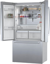 Bosch 800 Series Smart Refrigerator, 21 Cu. Ft. French Door Counter-Depth Design, Stainless Steel
