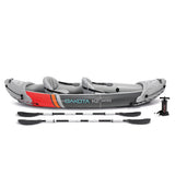 Intex Dakota K2 Two-Person Inflatable Kayak, Open Box Vinyl Set with Oars and Pump